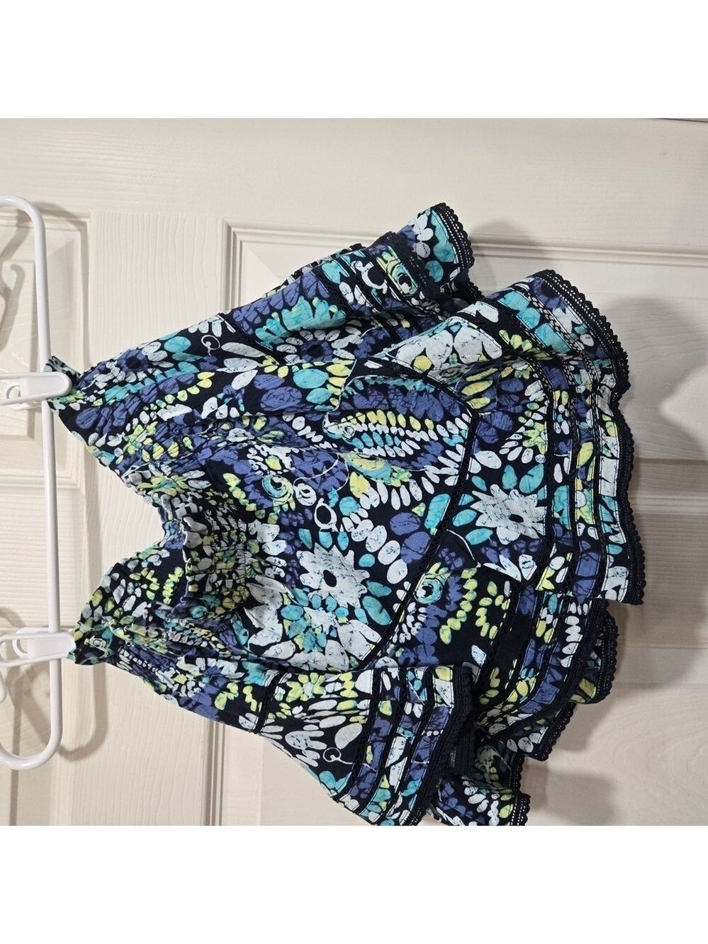 Aerie Floral Skort XS Blue Green Ruffle Mini Skirt Shorts NWT - Picture 5 of 13